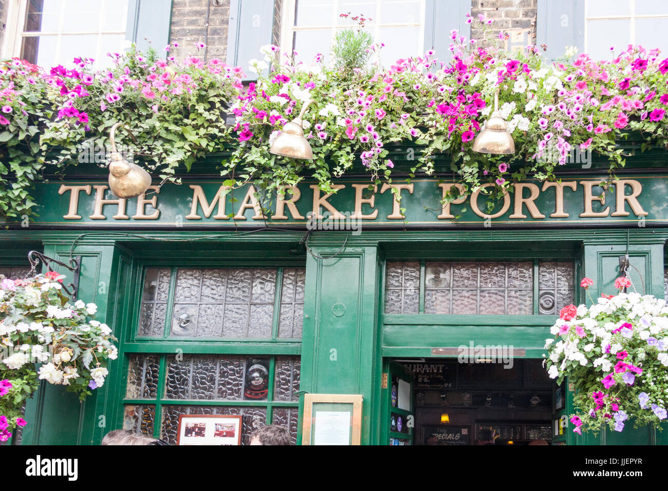 Il mercato Porter pub lic house, Borough Market, Southwark London, England, Regno Unito Foto Stock