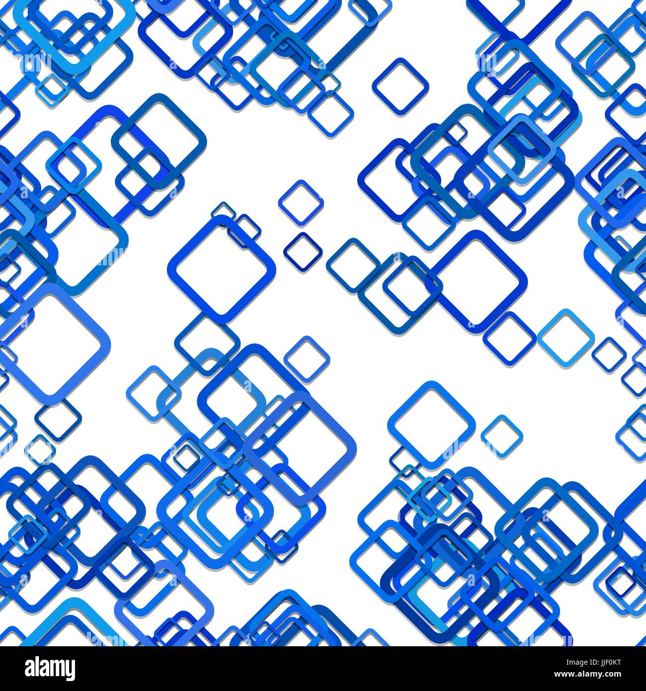 Blue seamless disegno quadrato di sfondo - illustrazione vettoriale da piazze in diagonale Illustrazione Vettoriale