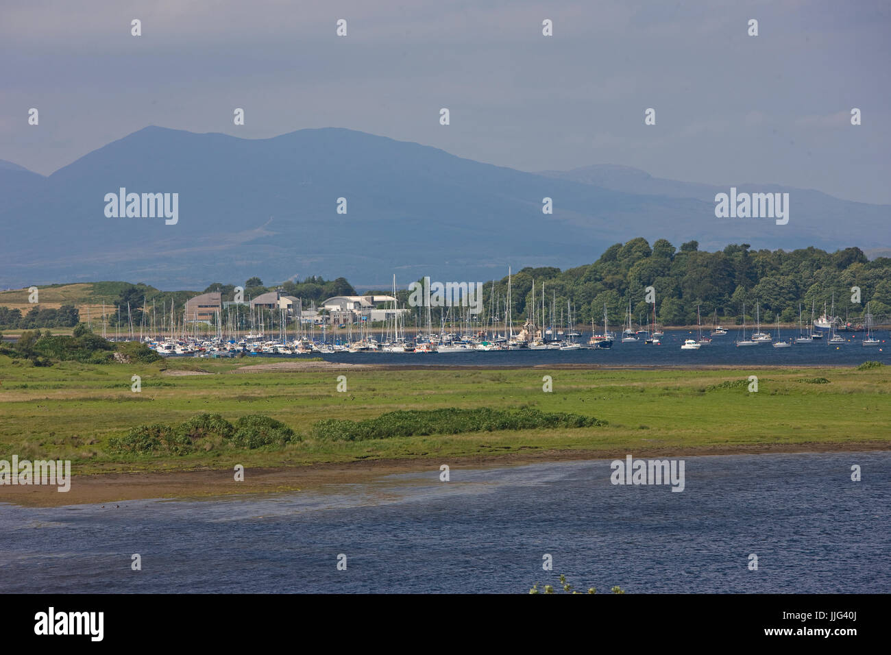 Dunstaffnage e distante un ben più da Saulmore vicino a Oban, Argyll Foto Stock