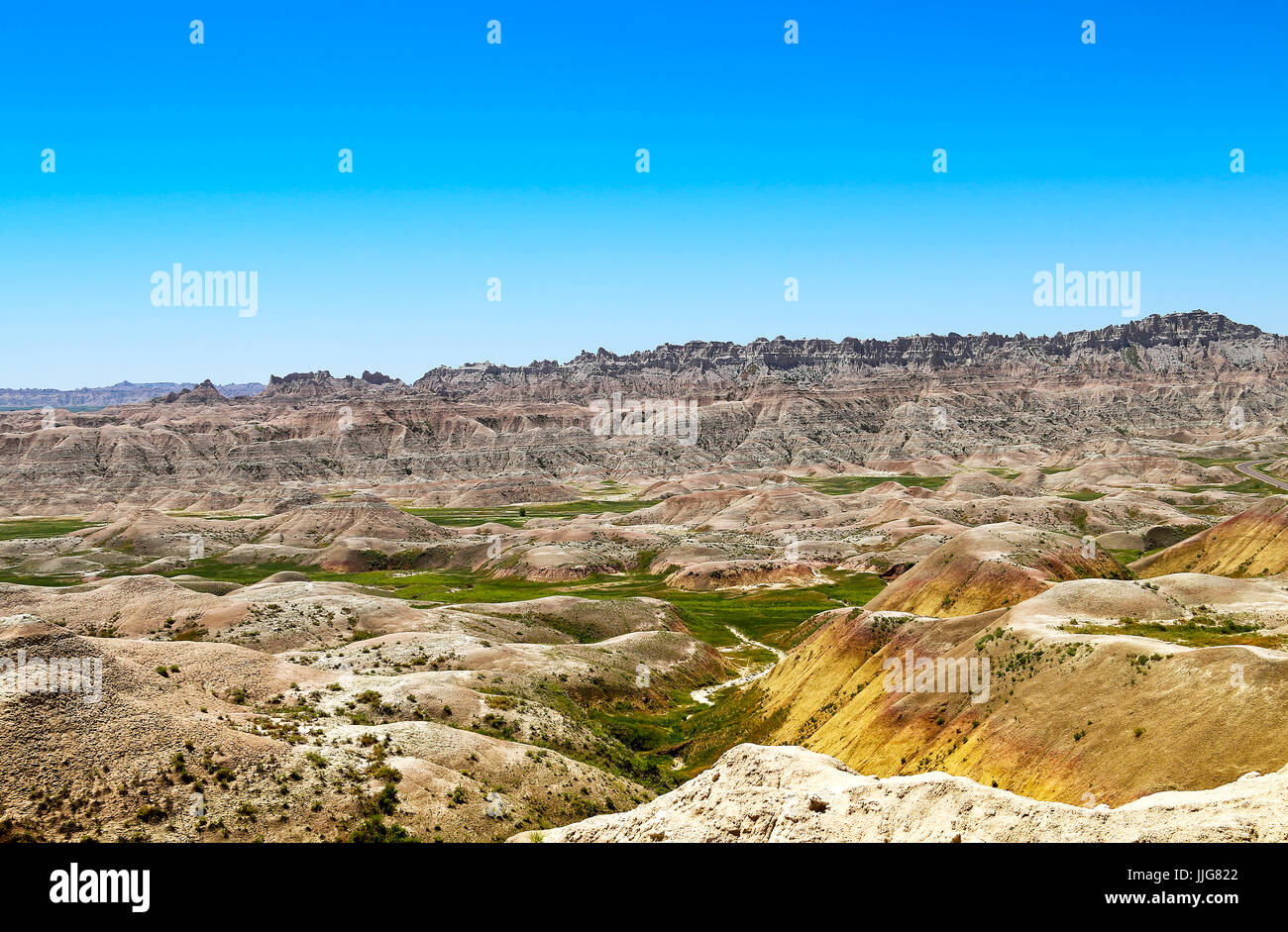 Badlands deserto dipinto Foto Stock