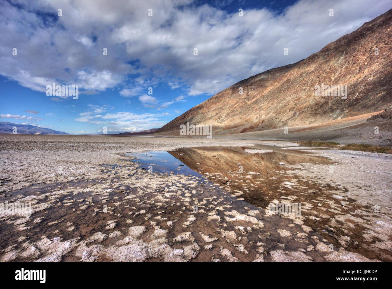 Badwater, Death Valley, CA Foto Stock