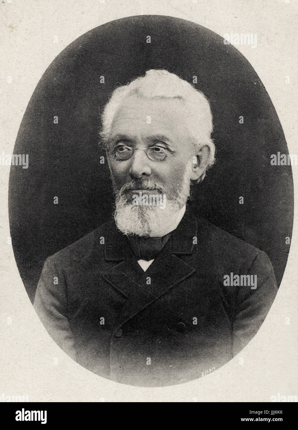 Mendele Mocher Seforim / Mendele Mokher s'forim - (Mendel il libraio) nome originale Sholem Yankev Abramovitch, noto come 'nonno di letteratura Yiddish" 1836-1917. Nato in Europa Orientale. Scheda Levanon Foto Stock