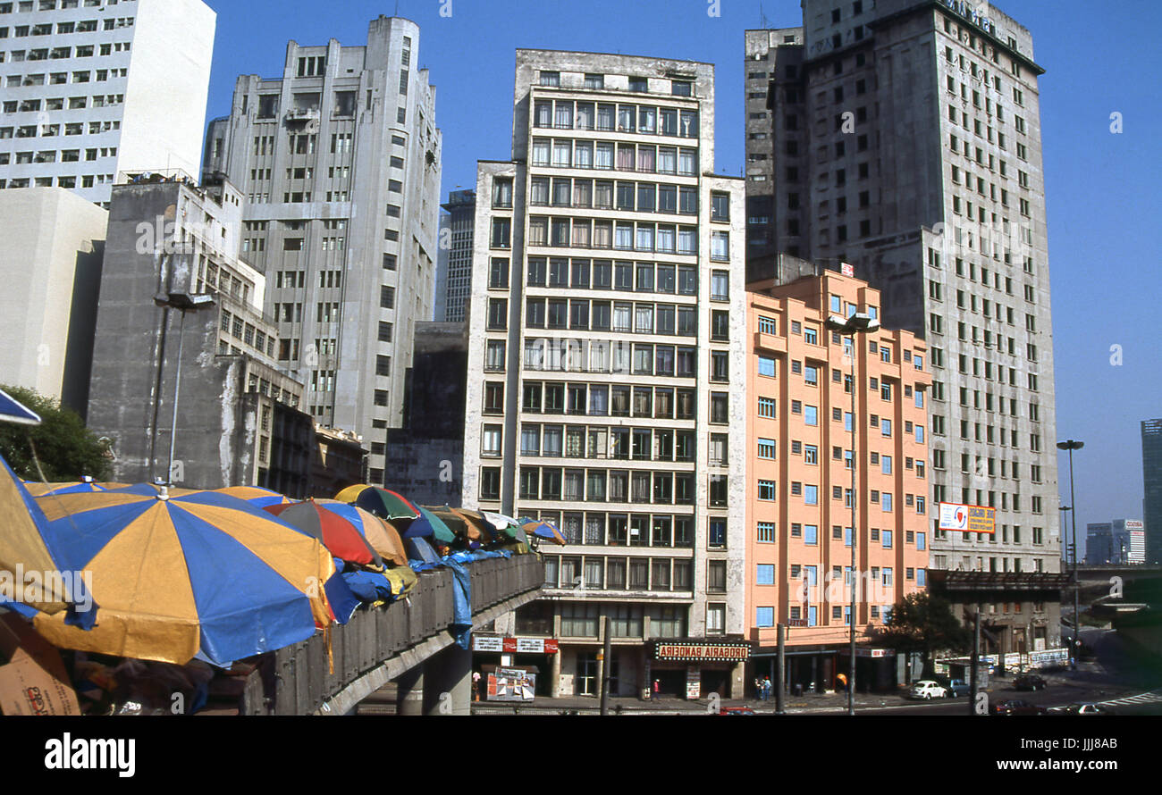 Bandiera Square; centro; Sao Paulo, Brasile; 1995 Foto Stock