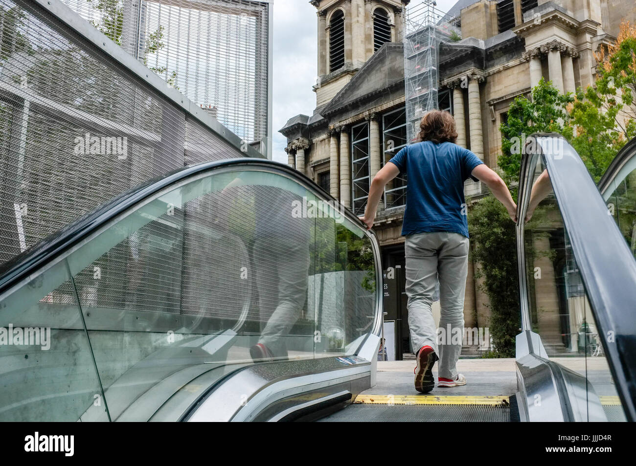 Julien Mattia / le Pictorium - attuazione del nuovo forum nel vecchio quartiere di Les Halles de Paris - 19/07/2017 - Francia / Ile-de-France (regione) / Parigi - attuazione del nuovo forum nel vecchio quartiere di Les Halles de Paris Foto Stock