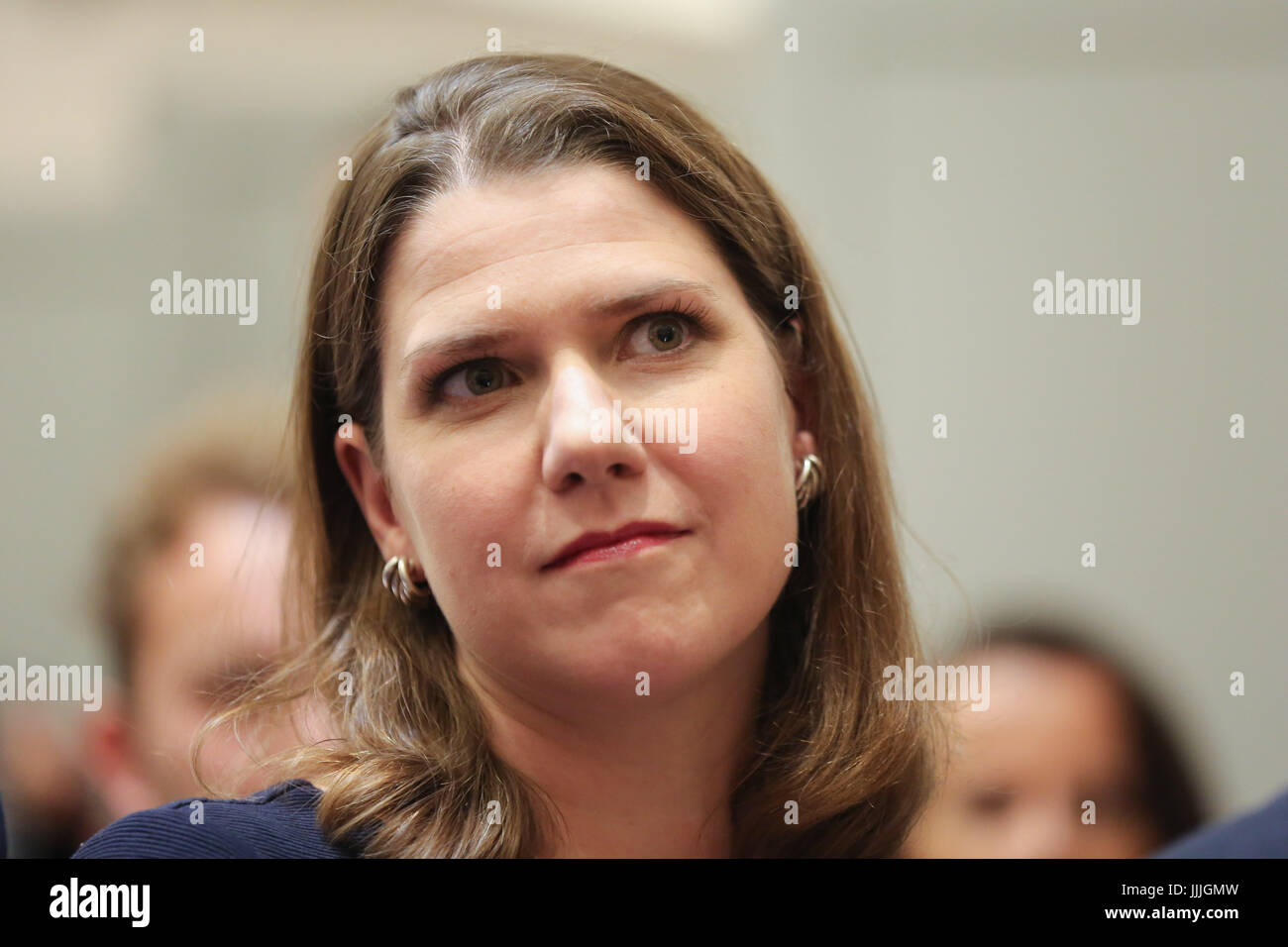 Londra, Regno Unito. Xx Luglio, 2017. Vice leader Jo Swinson Twickenham MP ed ex Segretario Commerciale Sir Vince il cavo soltanto candidato per il voto cartaceo viene eletto come i liberali democratici leader in seguito dimissioni di Tim Farron dopo le elezioni generali del 8 giugno 2017. Credito: Dinendra Haria/Alamy Live News Foto Stock