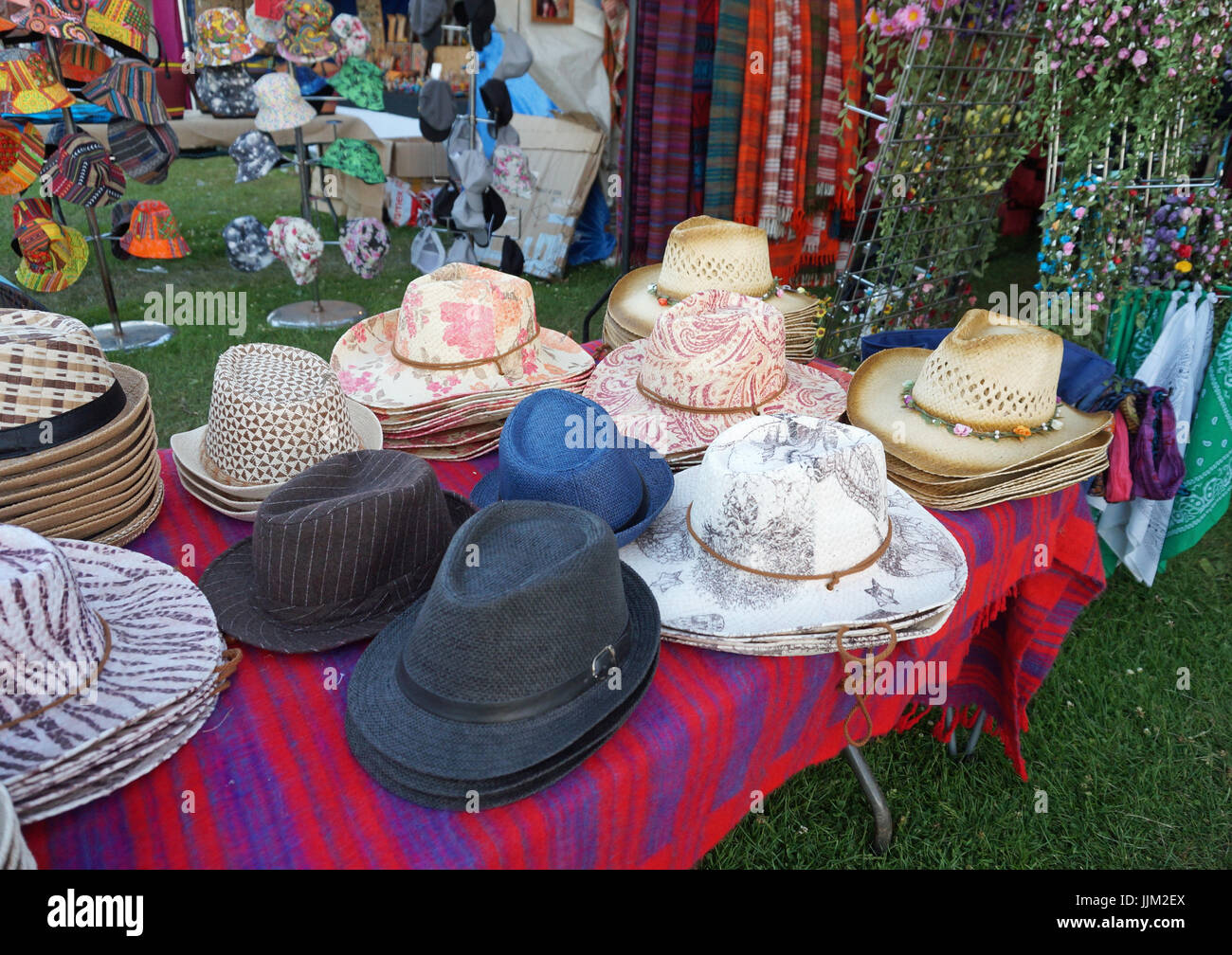 Trilbys in vendita su Africa Oye, Sefton Park Foto Stock