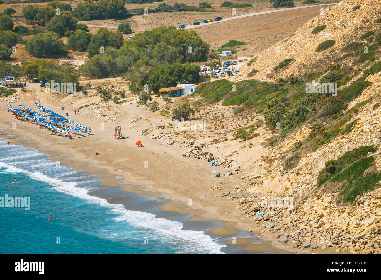 Kommos Bella Spiaggia Sabbiosa Vicino A Matala E Kalamaki