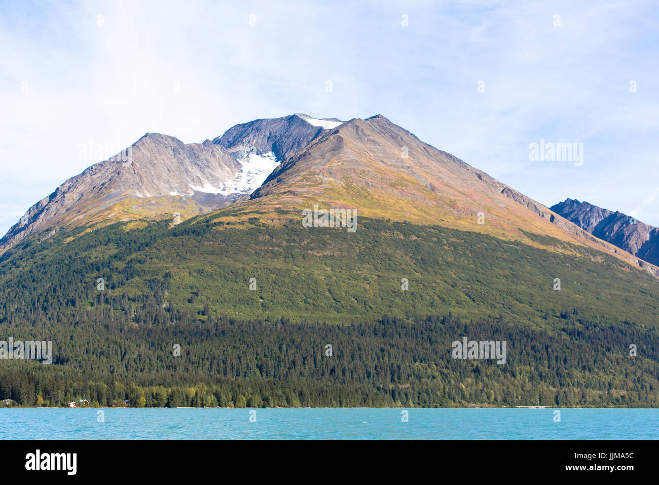 Luminose, belle, colorate, intatta Alaskan lato montagna. Foto Stock