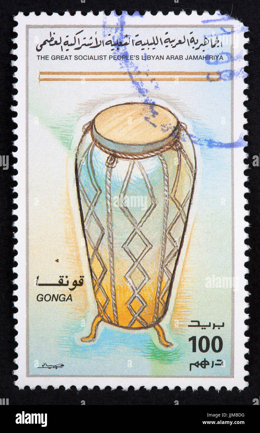 Libyan francobollo Foto Stock