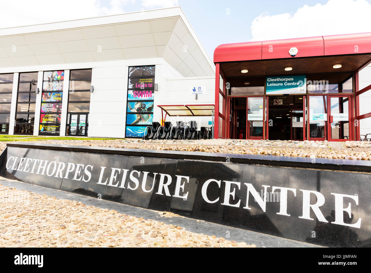 Cleethorpes, Regno Unito, Cleethorpes Leisure Centre, Cleethorpes Leisure Centre, Cleethorpes UK Leisure Centre e il centro svaghi, centri di svago, Foto Stock