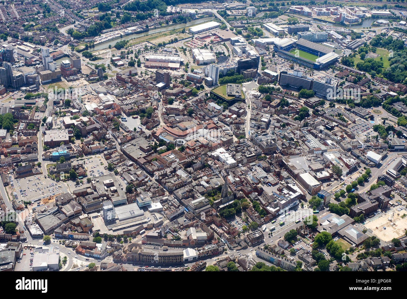 Ipswich City Centre, Suffolk, Inghilterra orientale, REGNO UNITO Foto Stock