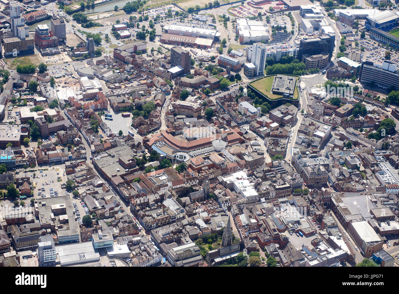 Ipswich City Centre, Suffolk, Inghilterra orientale, REGNO UNITO Foto Stock