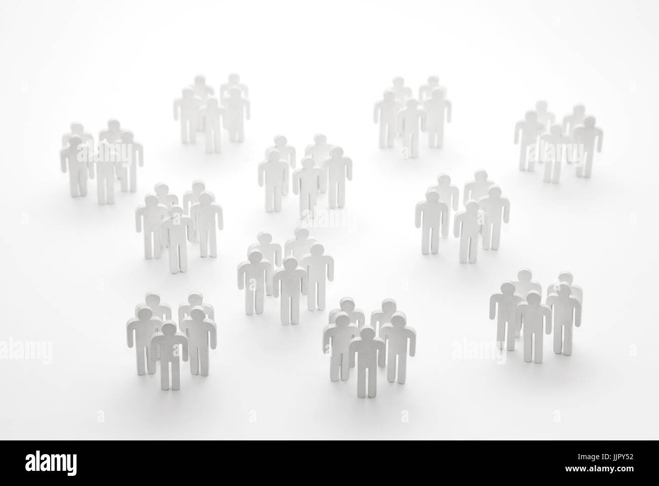 Gruppi di persone nelle figure Foto Stock