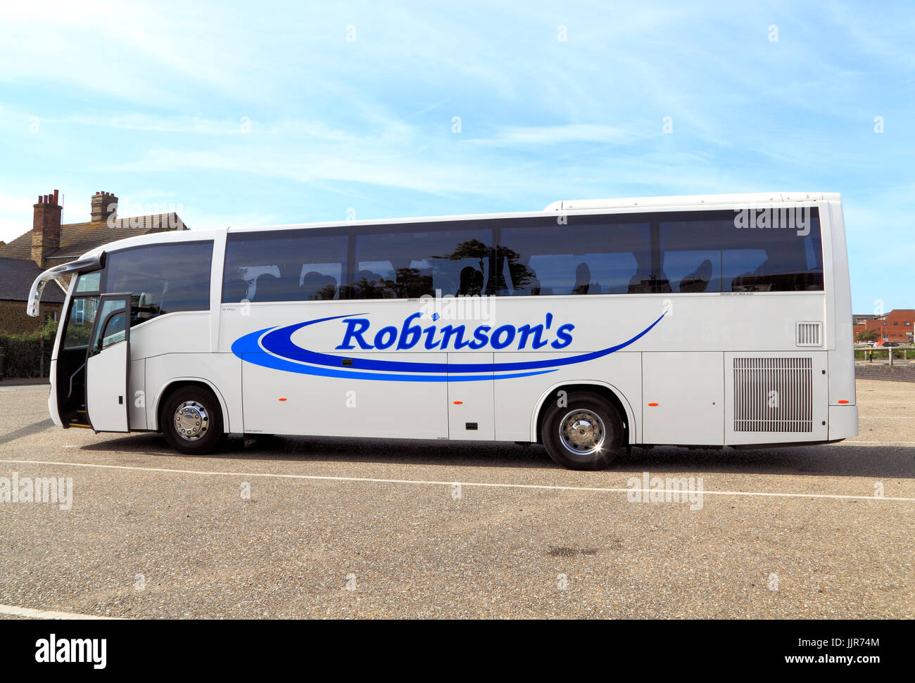 Robinson, Robinsons, autobus, pullman, vacanze, viaggi trasporti, Inghilterra, Regno Unito, operatore, operatori Company, società Foto Stock