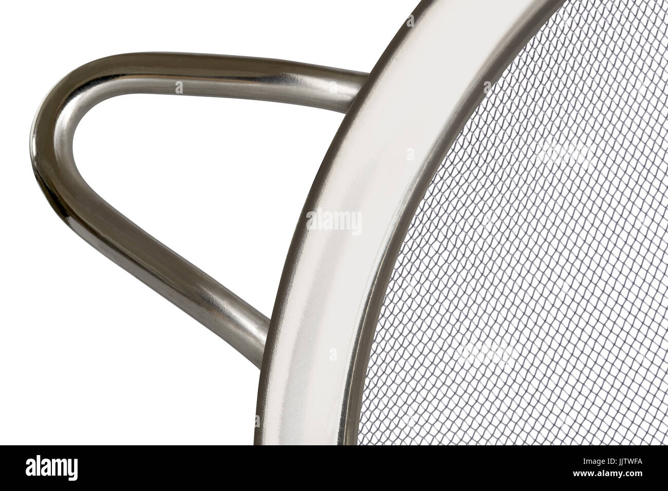 "Indovinare che cosa è chiudere l immagine di un setaccio da cucina Foto Stock