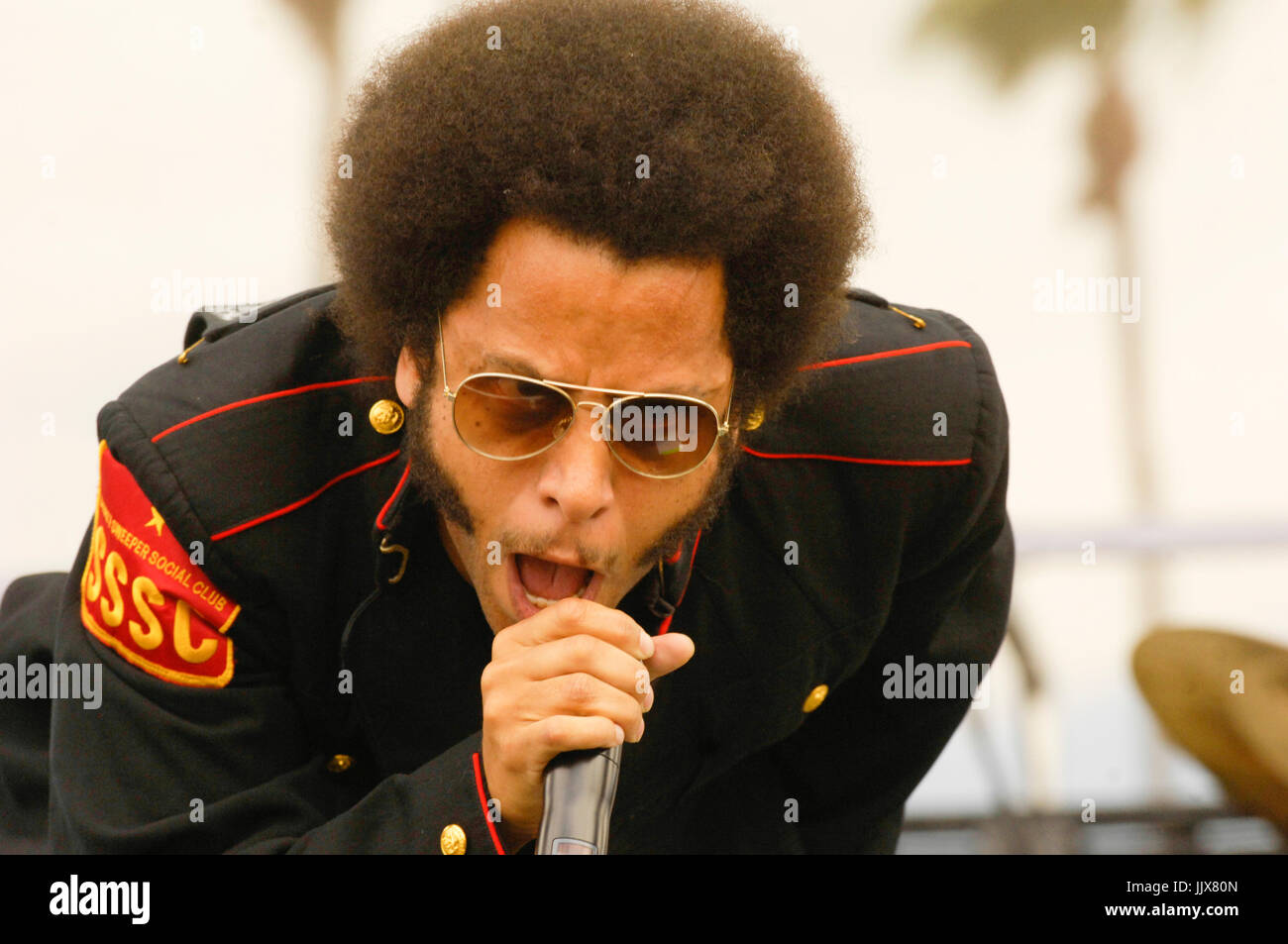 Boots riley street sweeper social club eseguire 2009 kroq epicentro pomona fairplex pomona. Foto Stock