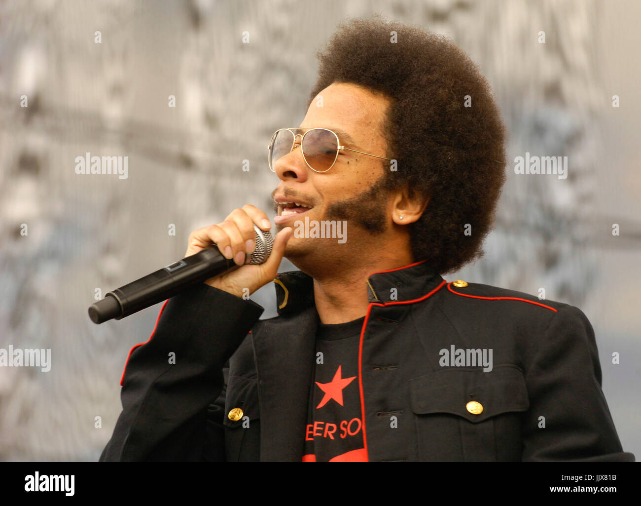 Boots riley street sweeper social club eseguire 2009 kroq epicentro pomona fairplex pomona. Foto Stock