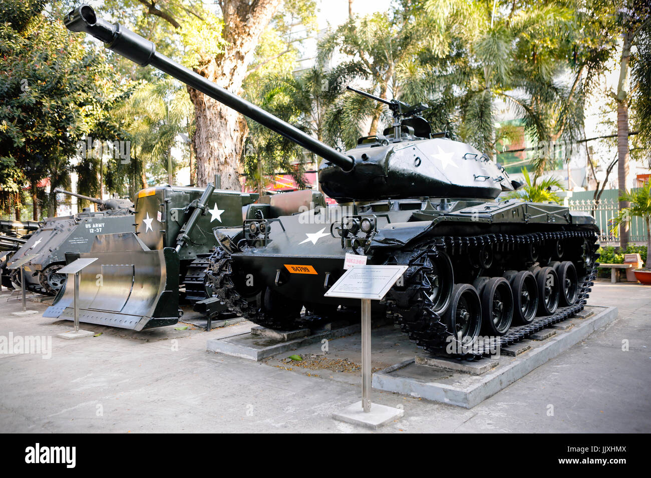 La città di Ho Chi Minh, Vietnam - 19 Gennaio 2016: Il Museo dei Resti della Guerra è un museo della guerra nel distretto 3, Ho Chi Minh City, Vietnam. Foto Stock