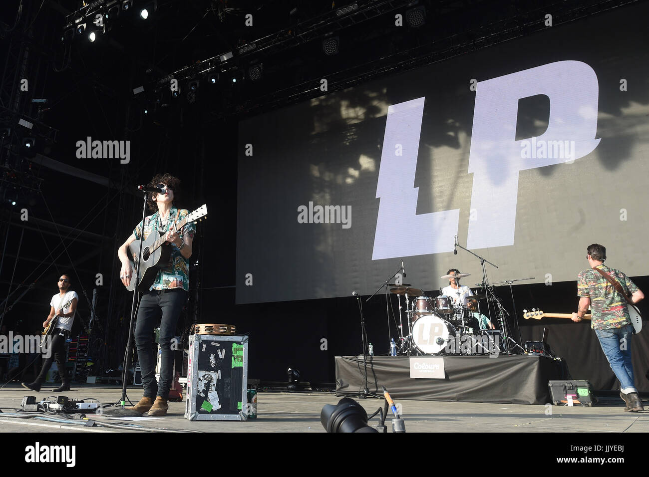 Ostrava, Repubblica Ceca. Il 20 luglio, 2017. Cantante americana Laura Pergolizzi alias LP esegue durante la seconda giornata dei colori di Ostrava music festival di Ostrava, Repubblica Ceca, il 20 luglio 2017. Credito: Jaroslav Ozana/CTK foto/Alamy Live News Foto Stock