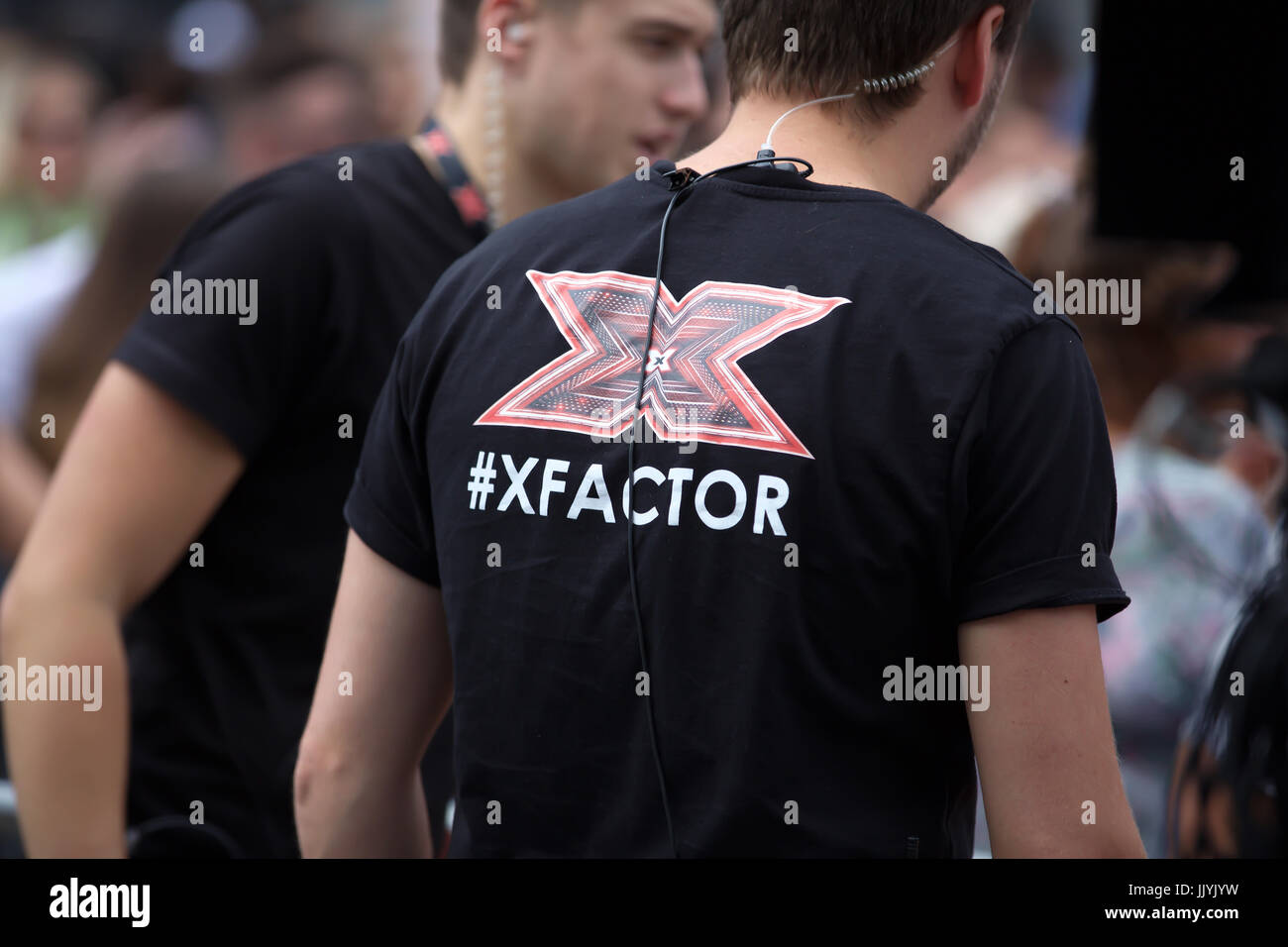 Wembley,UK,21 Luglio 2017,Dermot O'Leary assiste X Factor auditions in SSE Wembley Arena di Londra©Keith Larby/Alamy Live News Foto Stock