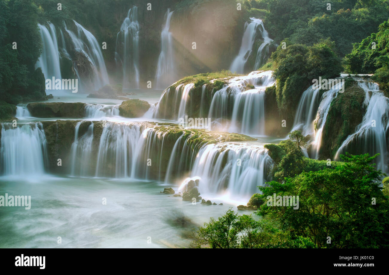 Divieto Gioc waterfall - Cao Bang Foto Stock