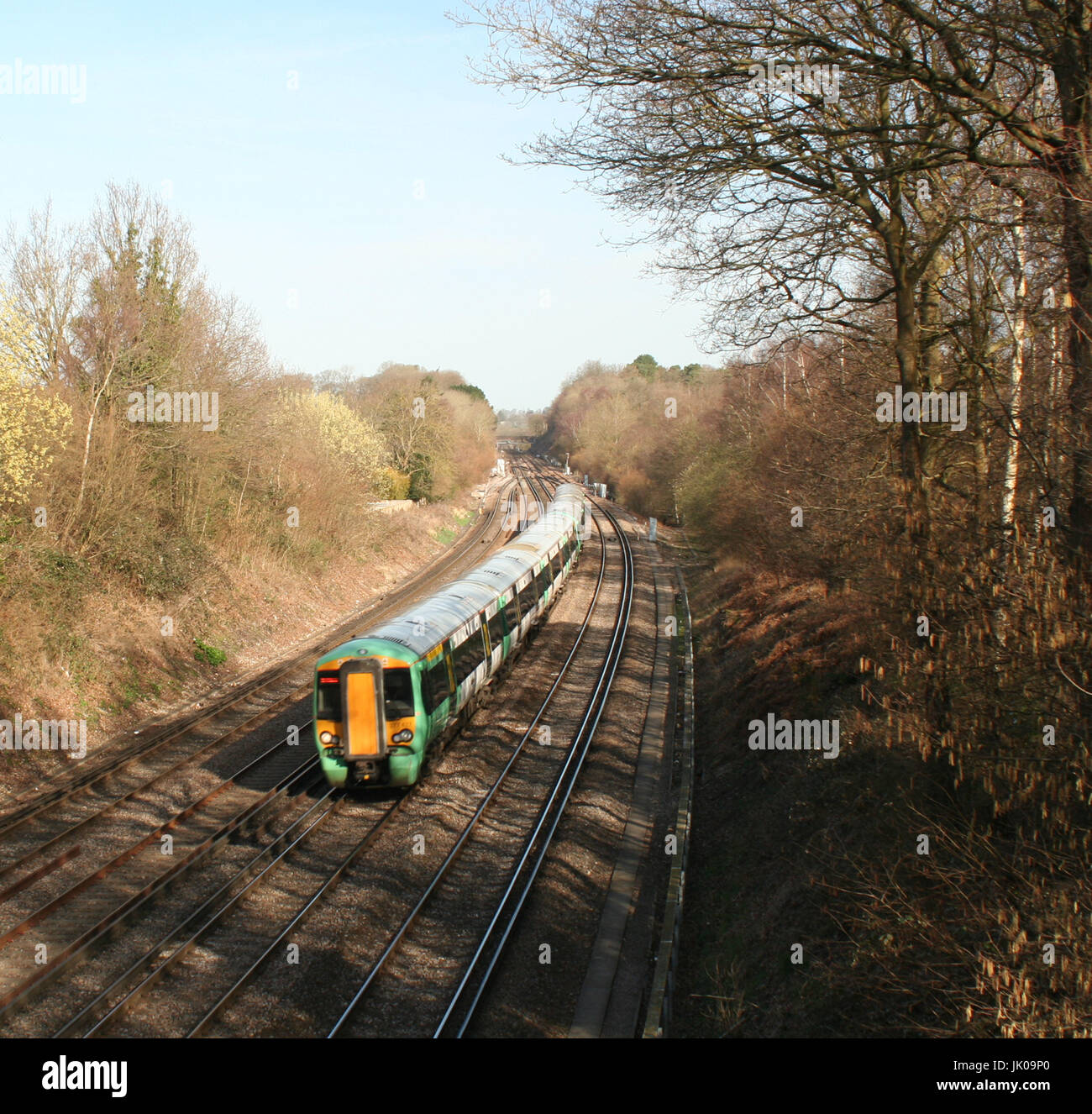 Treni in Sussex Foto Stock