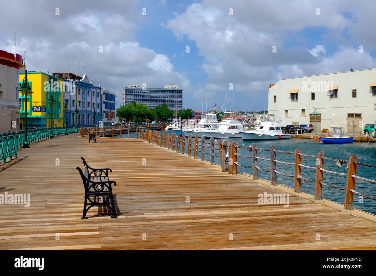 Wharf Street, Bridgetown, Barbados, Caraibi, West Indies Foto Stock