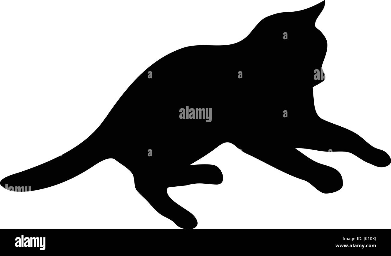 Gatti - raccolta di silhouette di vettore Illustrazione Vettoriale