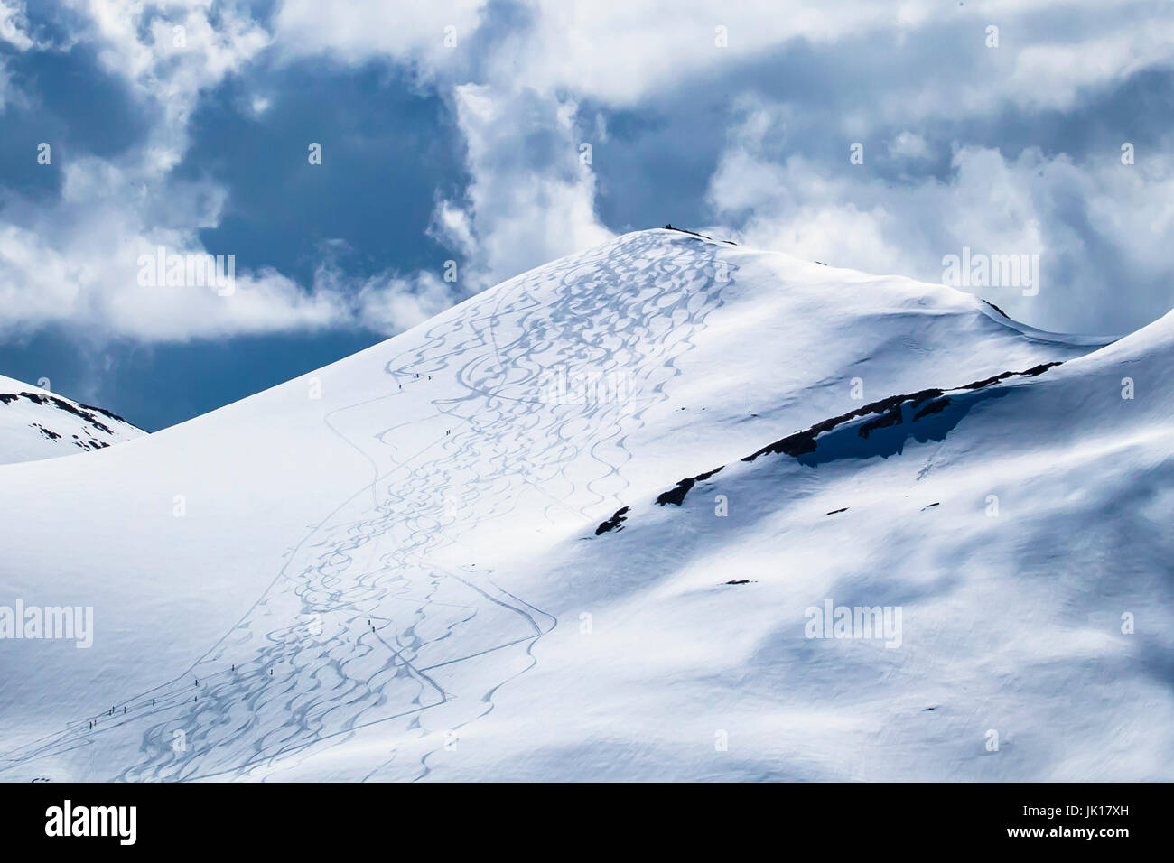 Off-Piste Sci. Geiranger, Norvegia. Foto Stock