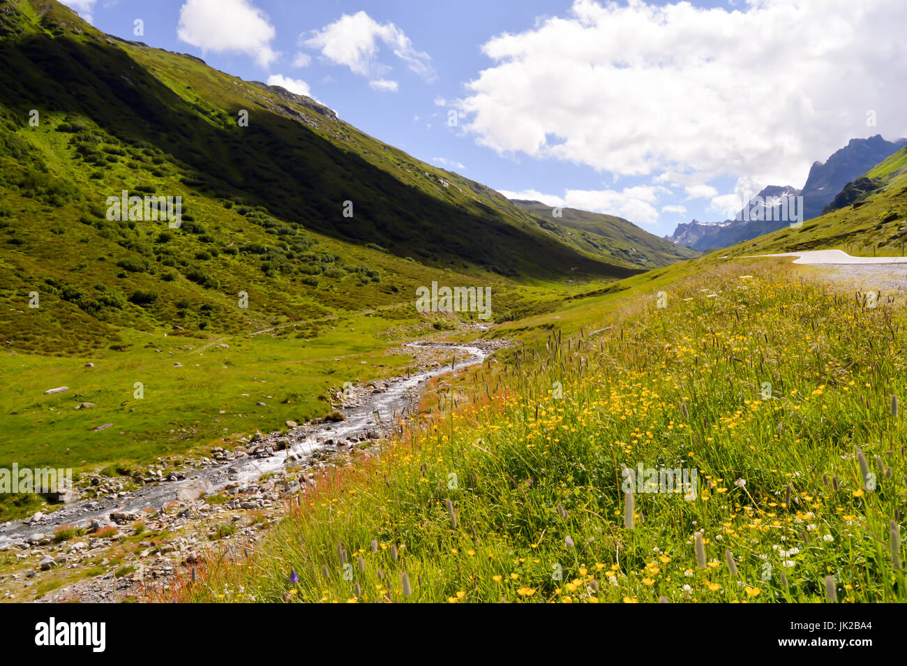 Il massiccio del Silvretta nella parte centrale delle Alpi Orientali in Austria Foto Stock