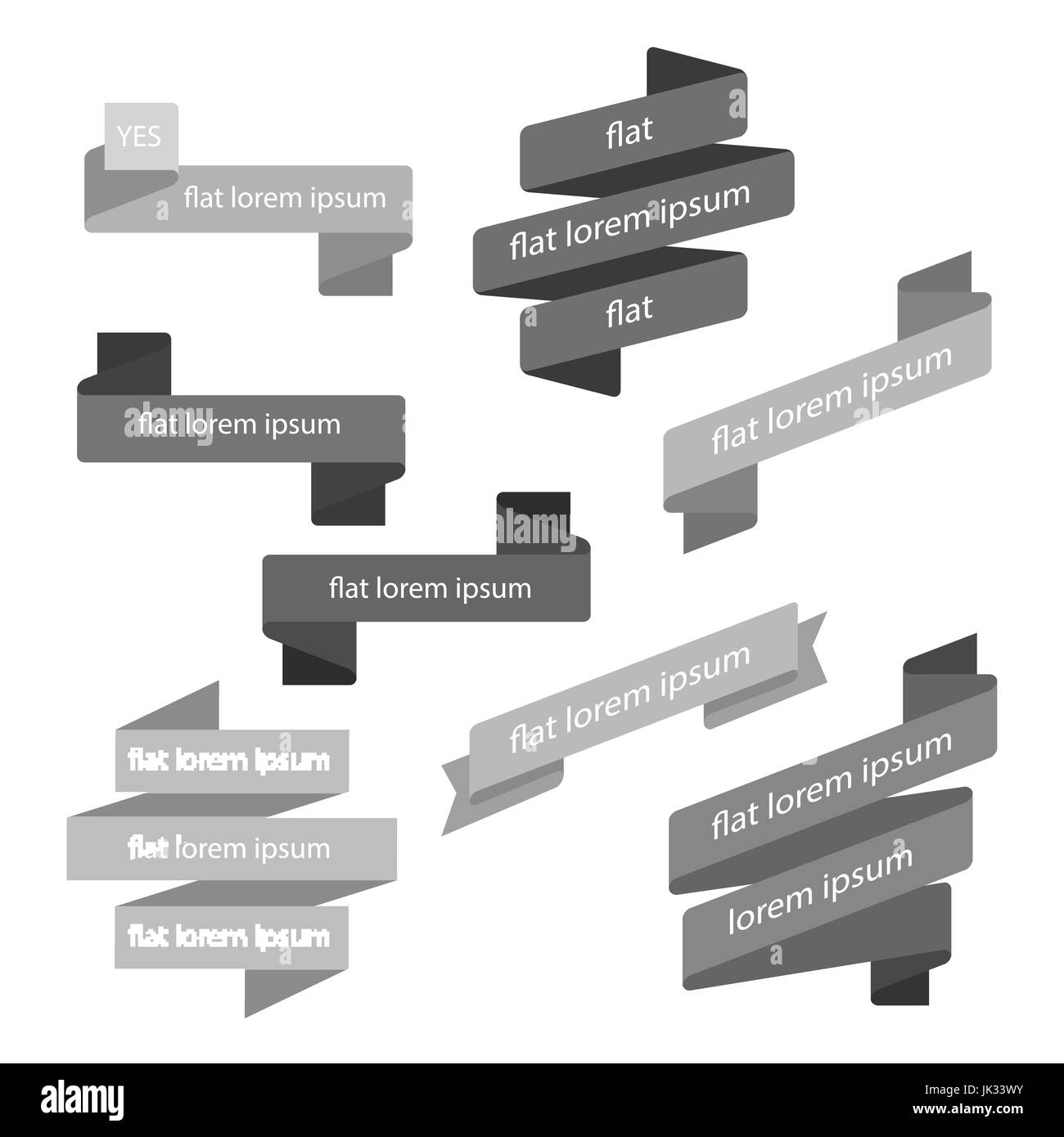Vettore Infographics Creative nastro alla moda business piano finanziario nastro alla moda in stile appartamento Illustrazione Vettoriale