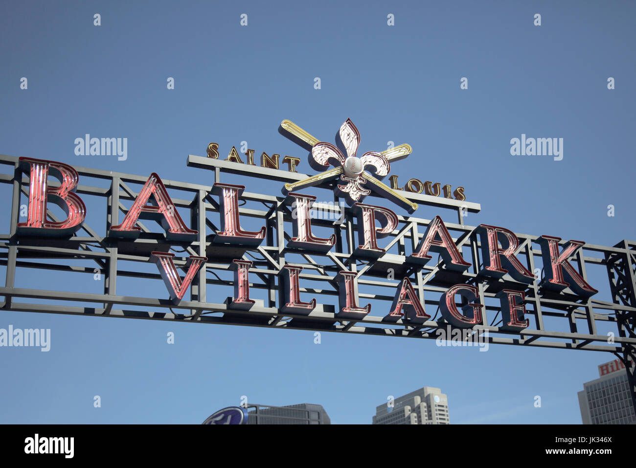 Il Busch Stadium casa dei st louis cardinals St Louis nel Missouri Foto Stock