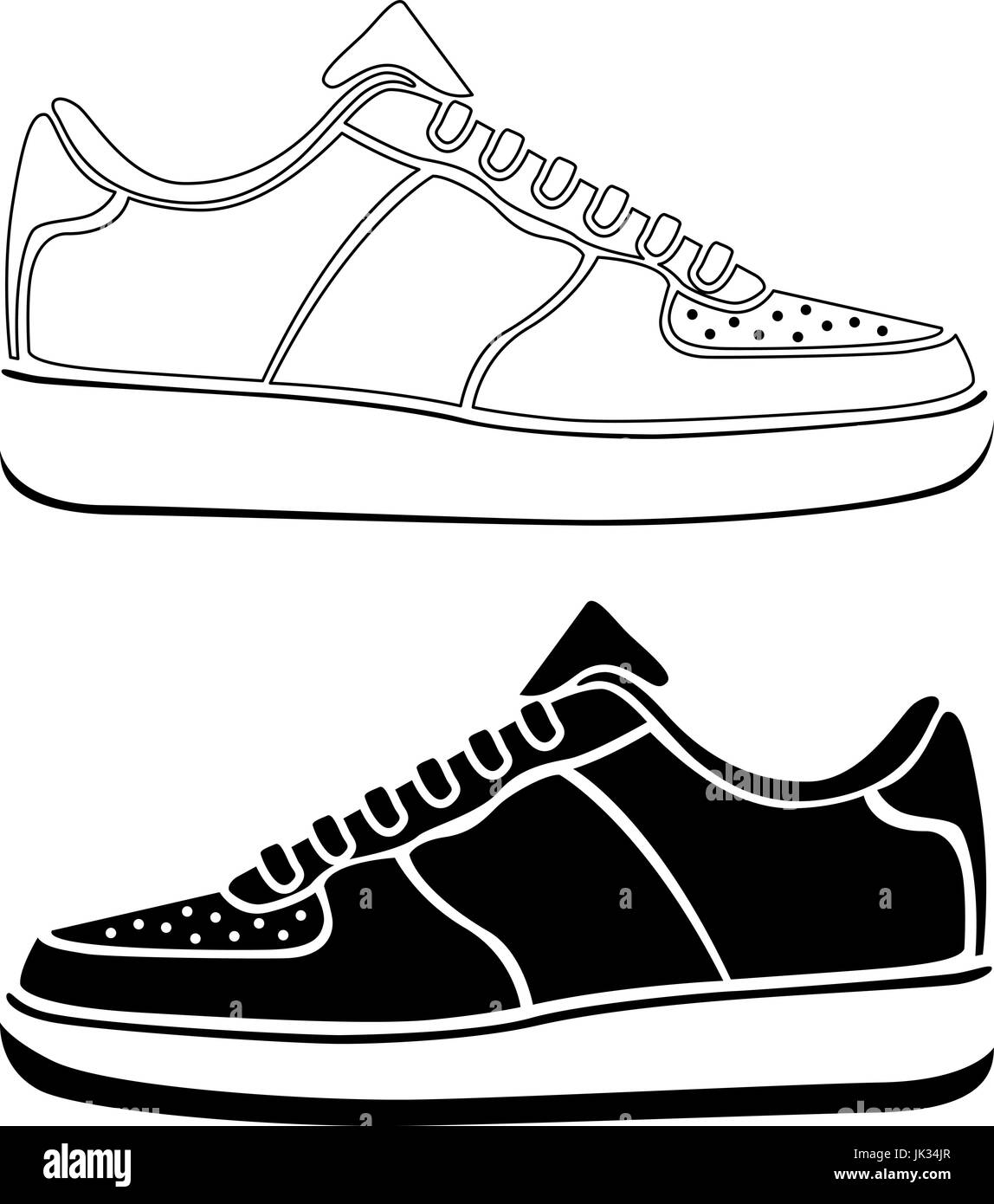 Scarpa Da Corsa Icona Vettore Di Scarpe Da Ginnastica Sport Active 