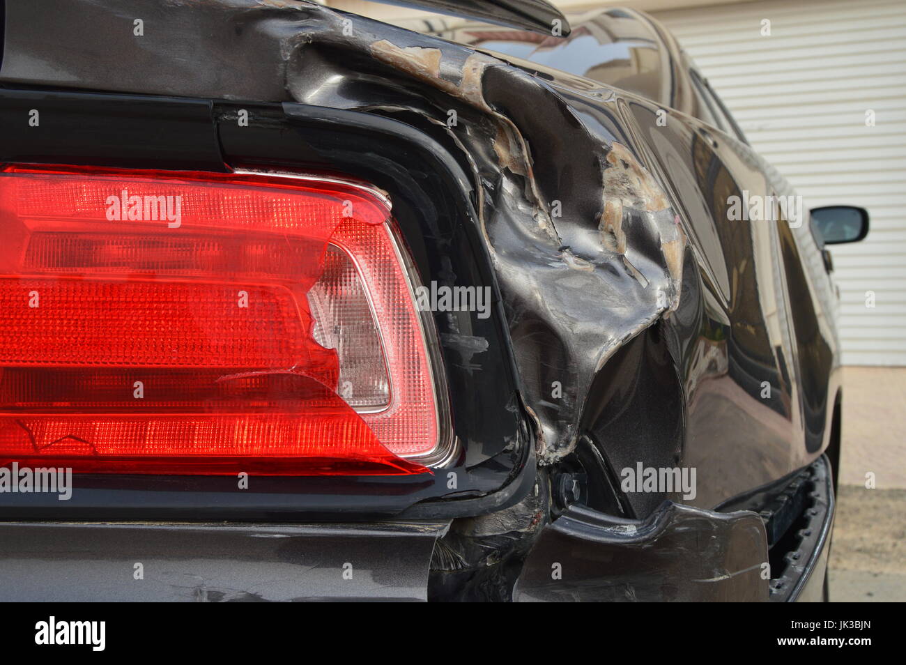 Auto posteriore incidente / collisione Foto Stock