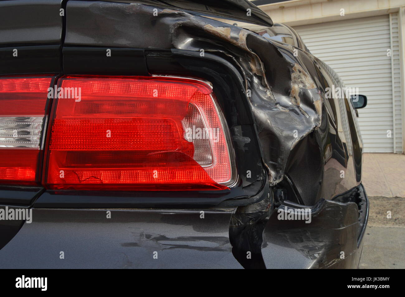 Auto posteriore incidente / collisione Foto Stock