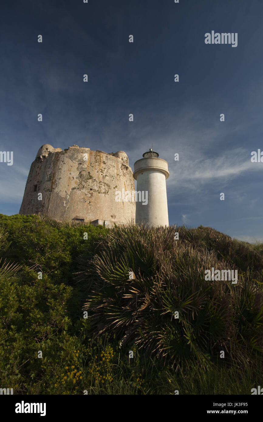 L'Italia, Sardegna, occidentale della Sardegna, Porto Conte, faro Foto Stock