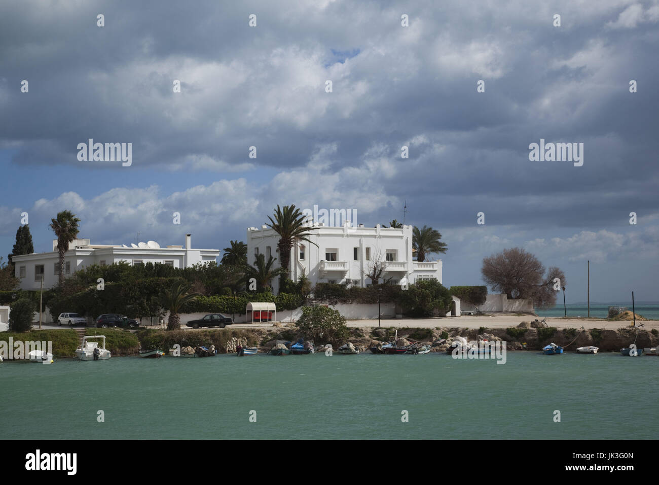 La Tunisia, Tunisi, Cartagine, area intorno punica Porti navali Foto Stock