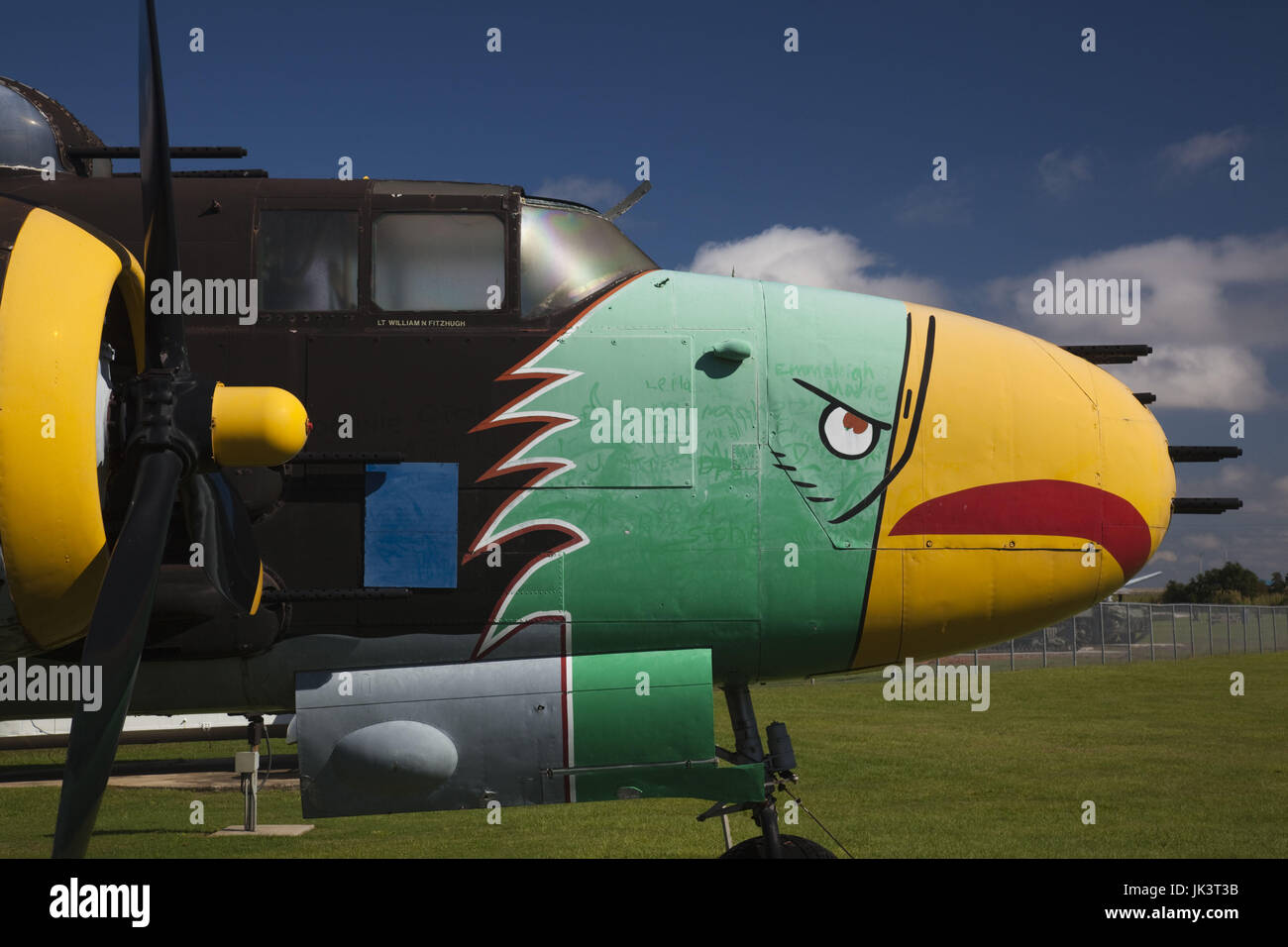 Stati Uniti d'America, Alabama, Mobile Battleship Memorial Park, Guerra Mondiale 2 SER B-25 bombardiere Foto Stock