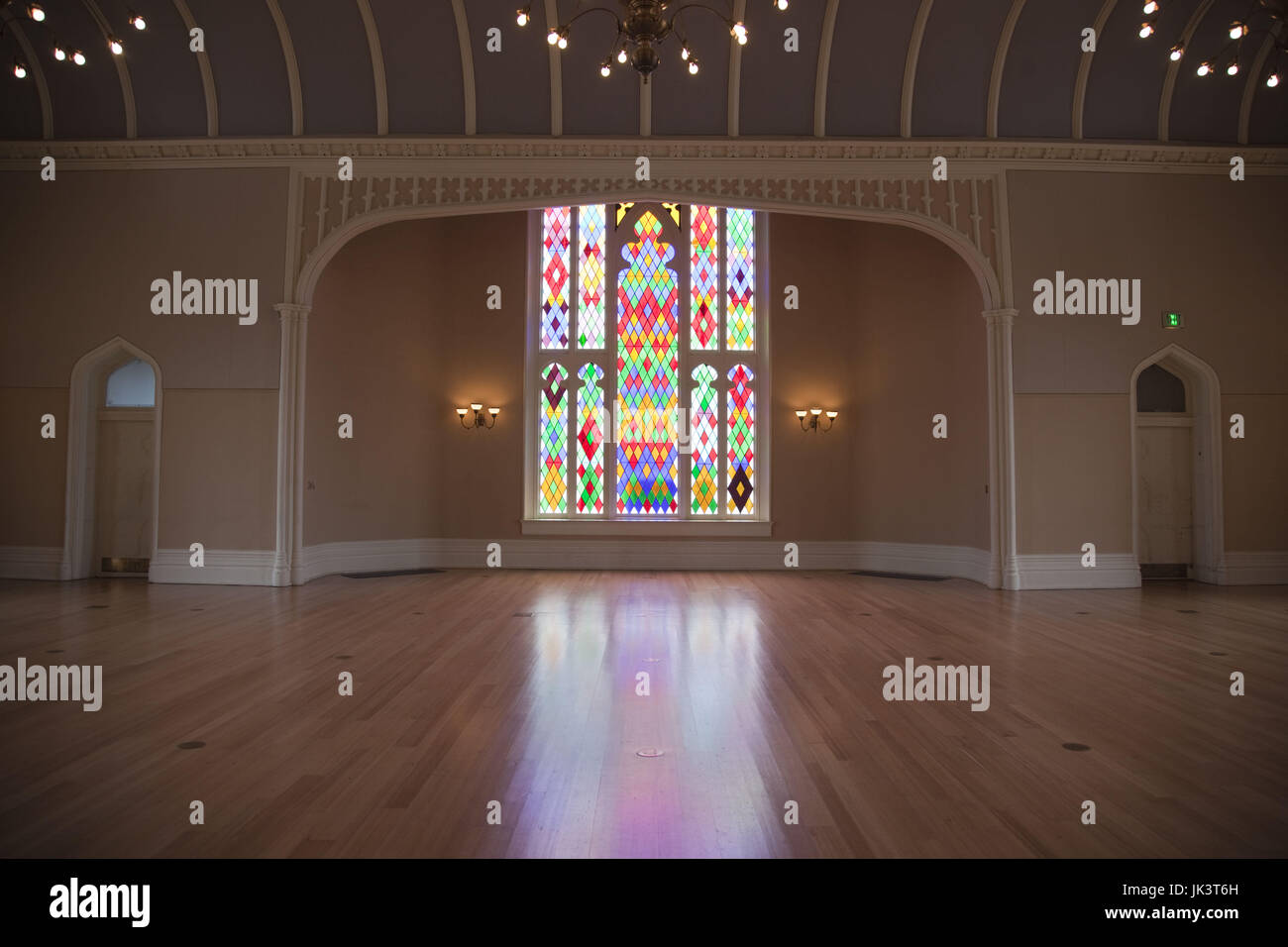 Stati Uniti d'America, Louisiana, Baton Rouge, Louisiana Old State Capitol Museum, vetrate gallery Foto Stock