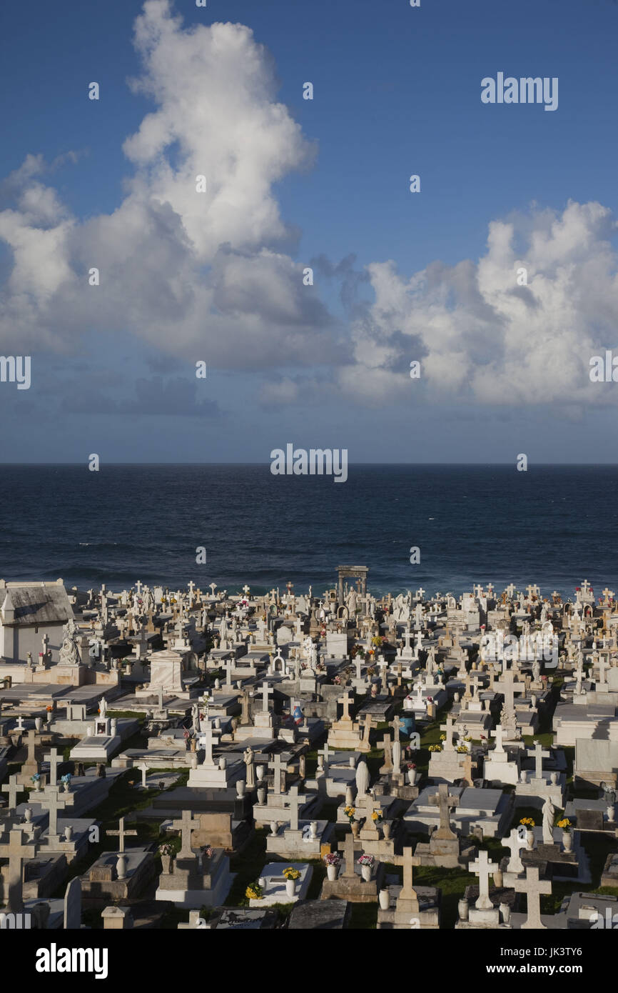 Puerto Rico, San Juan, San Juan Vecchia cimitero Foto Stock