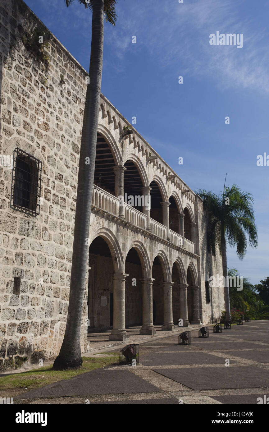 Repubblica Dominicana, Santo Domingo, Zona Colonial, Plaza Espana, Museo Alcazar de Colon, Museo Cittadella di Columbus, onetime residence di Diego Colombo, figlio di Cristoforo Colombo Foto Stock