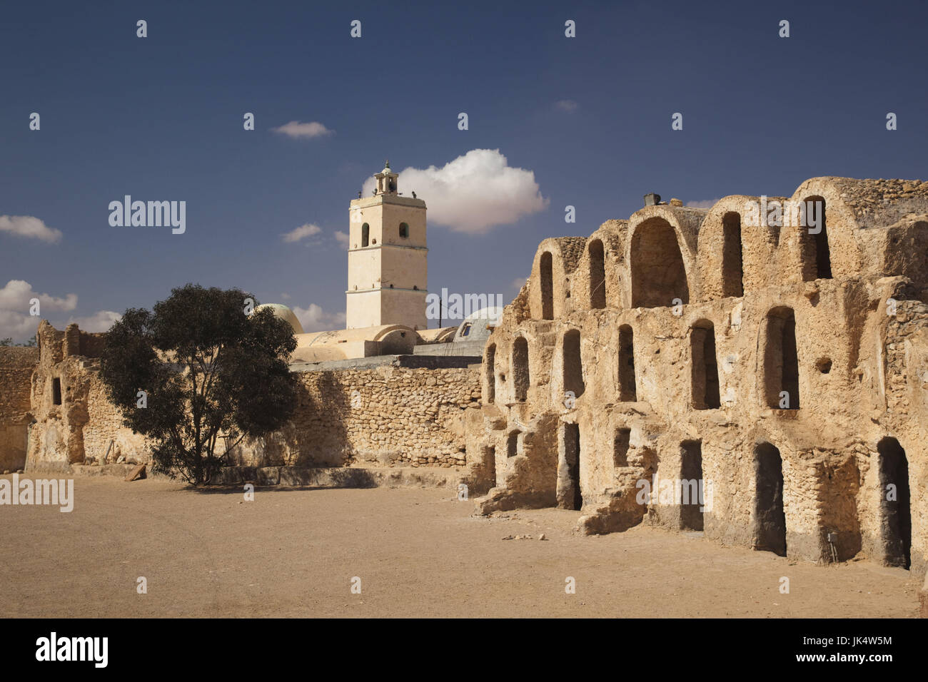 La Tunisia, Ksour Area, Metameur, xvii secolo ksar edificio Foto Stock