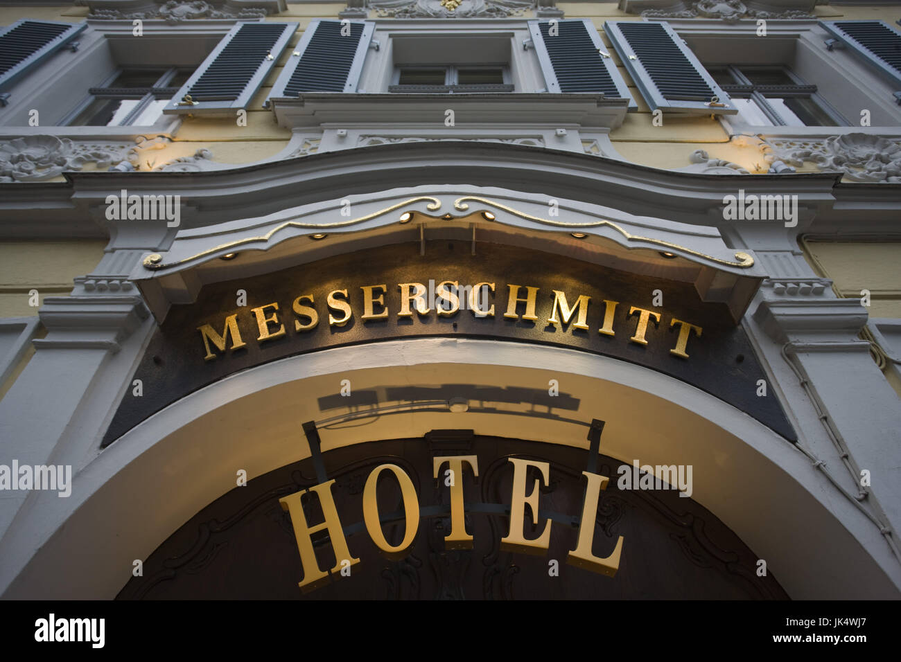 In Germania, in Baviera, Bamberg, Messerschmitt Hotel, ex casa del designer di aeroplani Willy Messerschmitt, Foto Stock