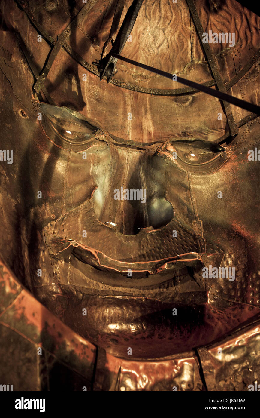 L'Italia, Piemonte, Lago Maggiore, Arona, il Colosso di San Carlone, alta 35 metri la statua di San Carlo Borromeo, b. 1698, interno della testa Foto Stock