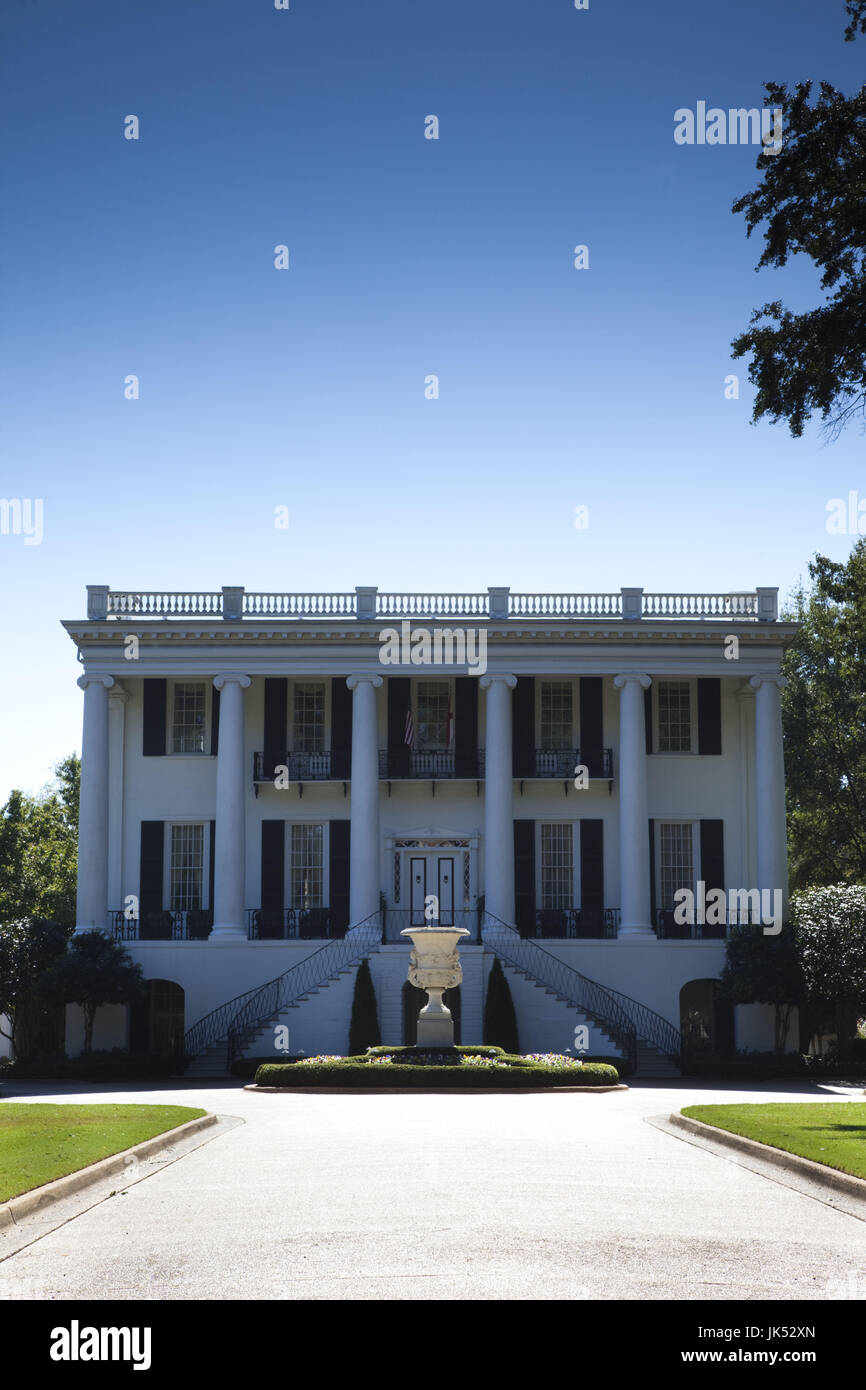 Stati Uniti d'America, Alabama, Tuscaloosa, University of Alabama, Presidente's House Foto Stock