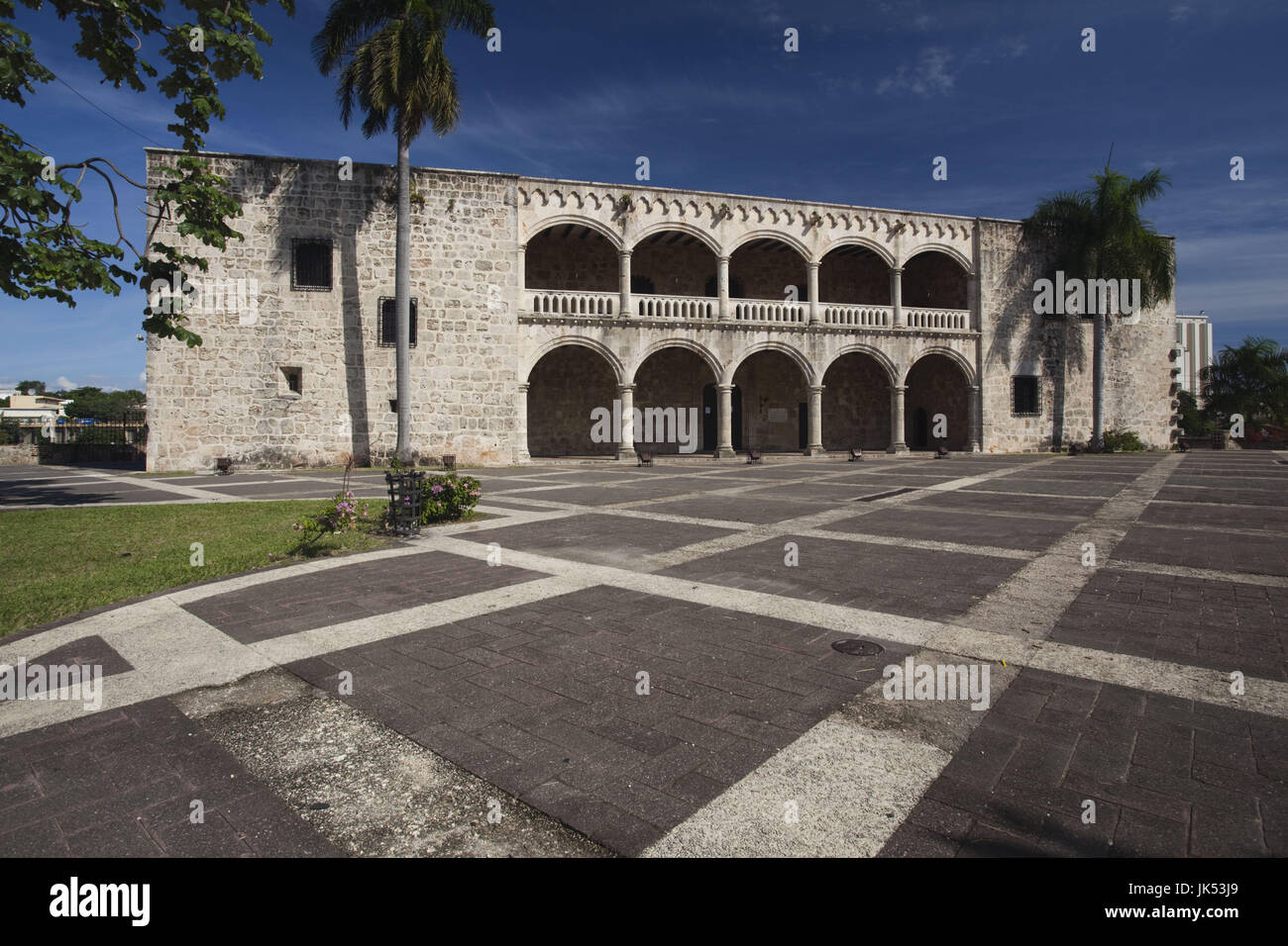 Repubblica Dominicana, Santo Domingo, Zona Colonial, Plaza Espana, Museo Alcazar de Colon, Museo Cittadella di Columbus, onetime residence di Diego Colombo, figlio di Cristoforo Colombo Foto Stock