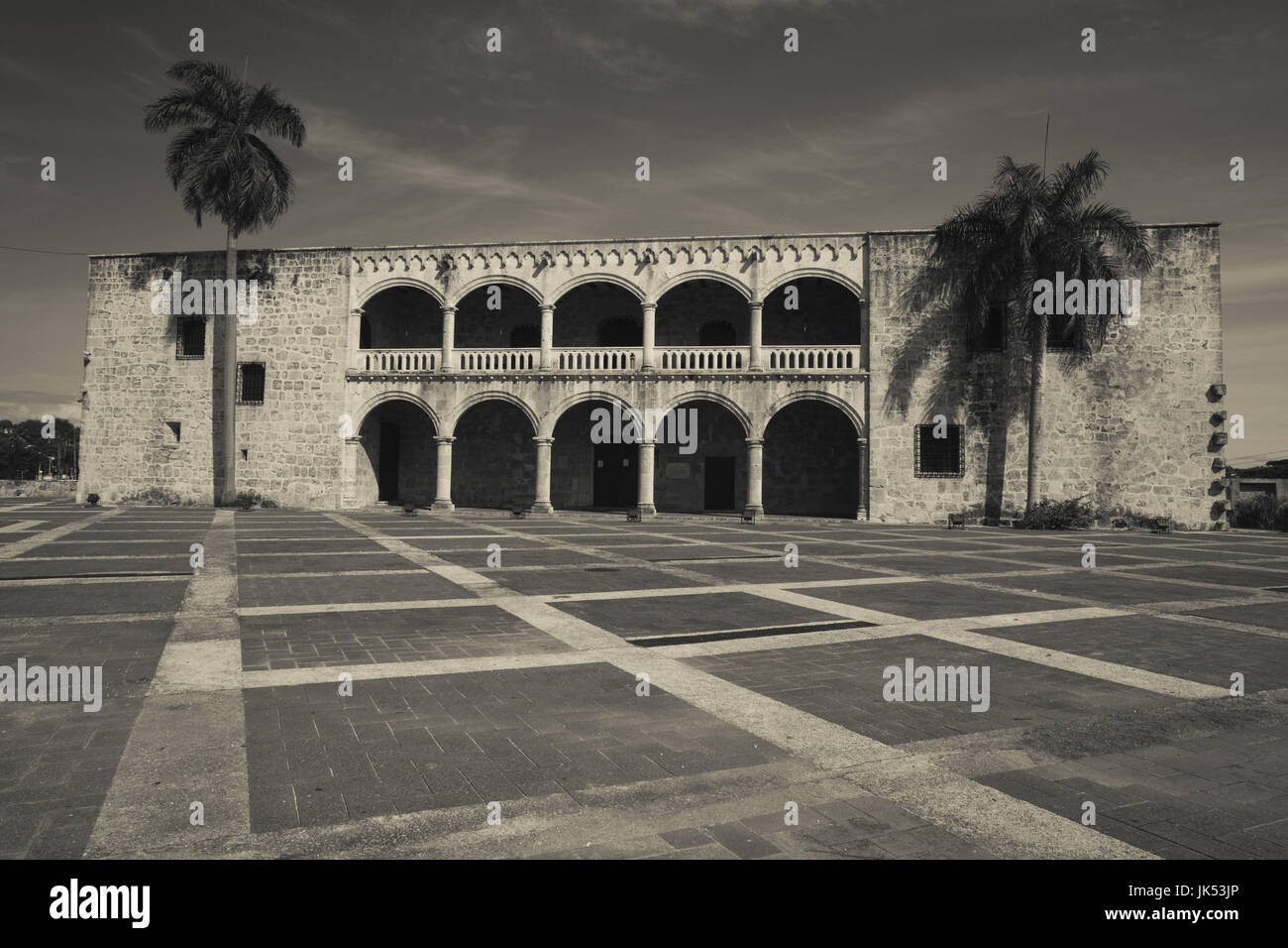 Repubblica Dominicana, Santo Domingo, Zona Colonial, Plaza Espana, Museo Alcazar de Colon, Museo Cittadella di Columbus, onetime residence di Diego Colombo, figlio di Cristoforo Colombo Foto Stock