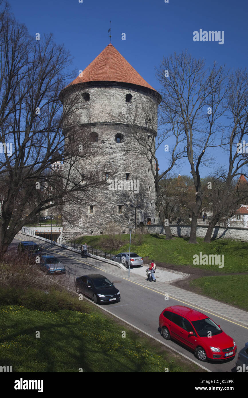 Estonia, Tallinn, Città Vecchia, Toompea, Kiek in de Kok torre, b. 1475 Foto Stock