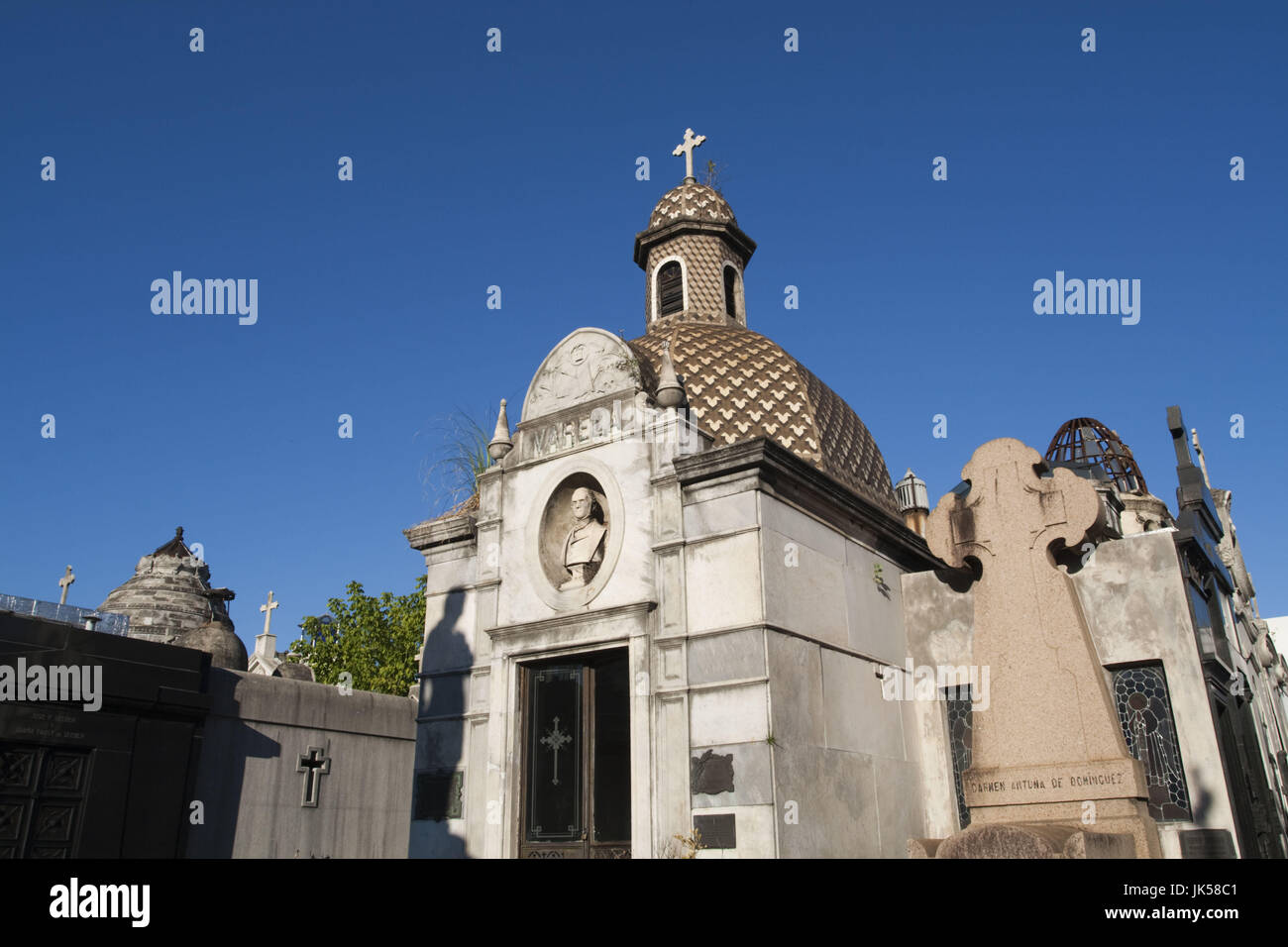 Argentina Buenos Aires Recoleta, Recoleta cimitero, monumento dettaglio Foto Stock