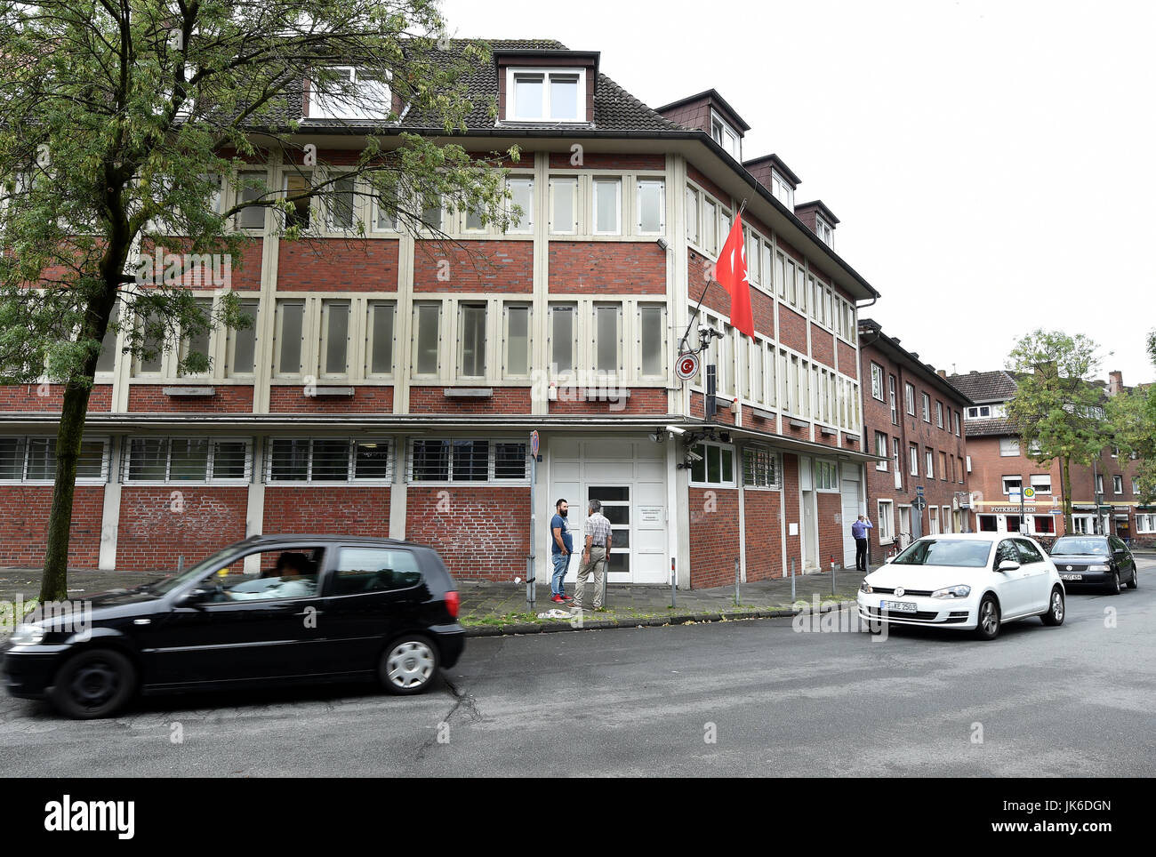 Il bagno turco cosulate generale può essere visto in Muenster, Germania, 20  luglio 2017. Presumibilmente 2018 la costruzione di un nuovo edificio  inizierà a. Il nuovo edificio è necessaria perché il vecchio